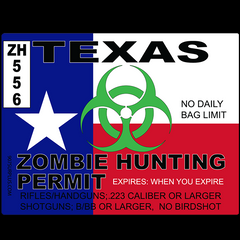 Texas Zombie Hunting Permit